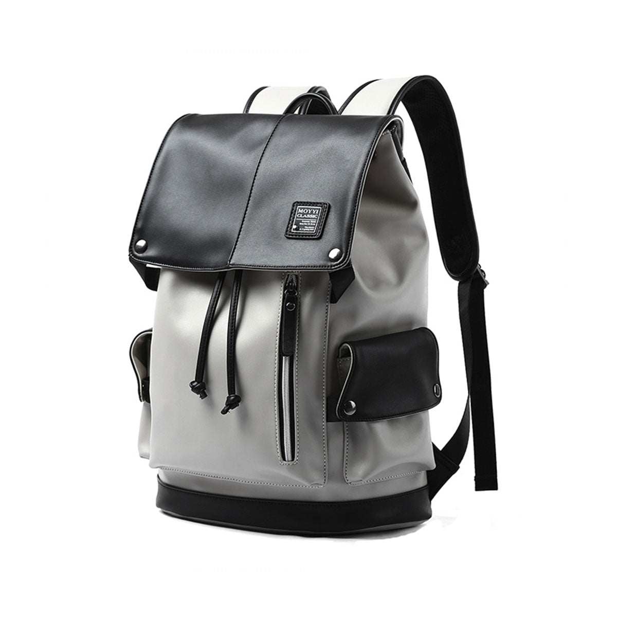 mochila negra impermeable unisex Urban Eclipse con compartimento para laptop